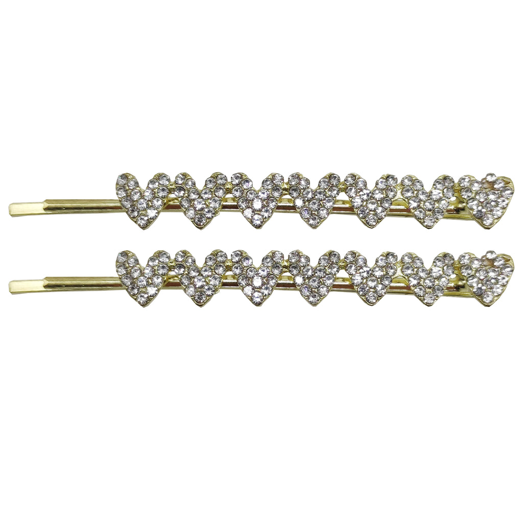 2pk heart diamante slide