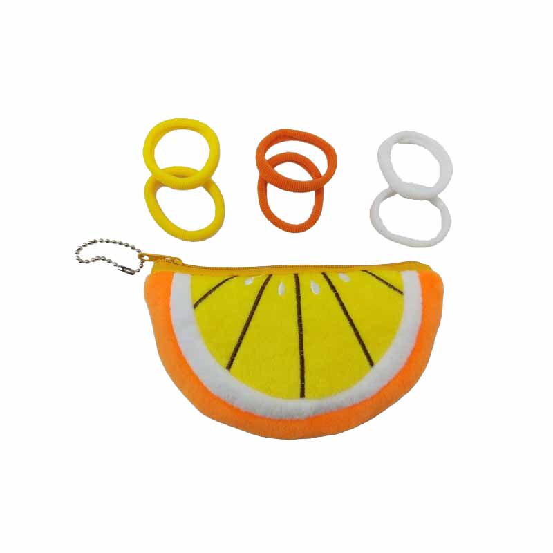 Fruit purse with elastics