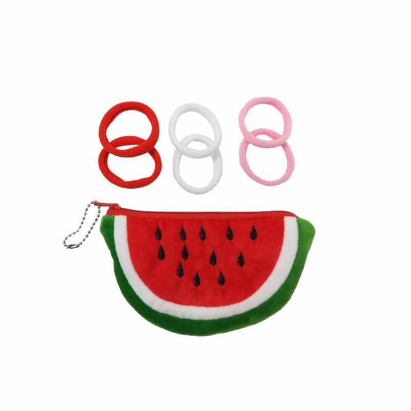 Fruit purse with elastics