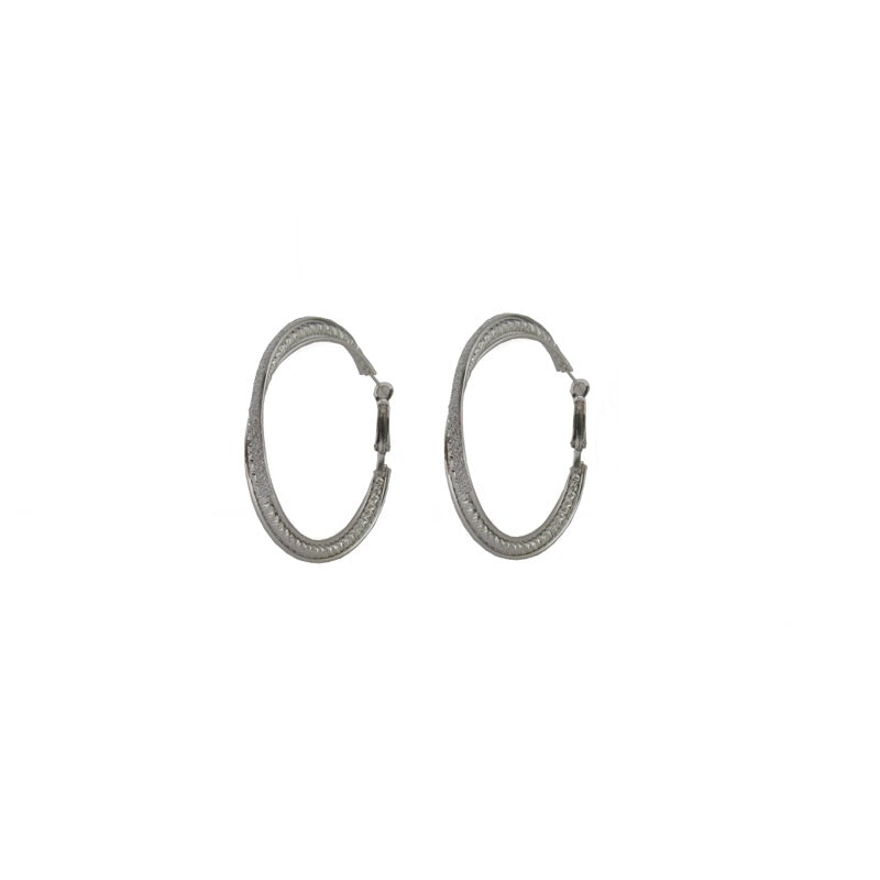 Hoop earring silver