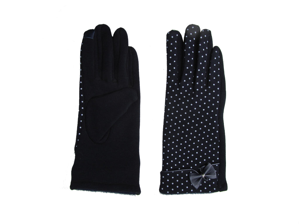 Glove Ditsy Polka Dot Navy