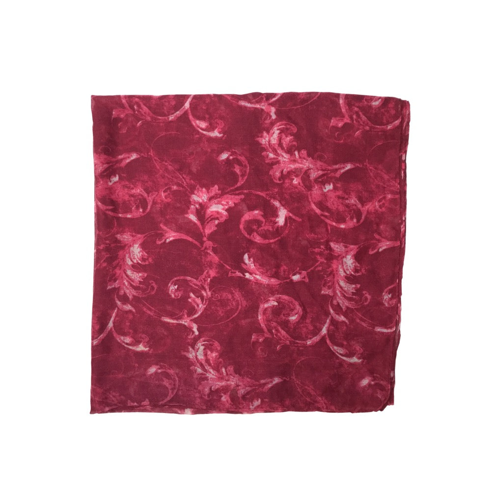 Antique Ornate Print-Red