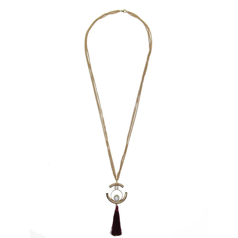 Long Tassel Necklace Colour