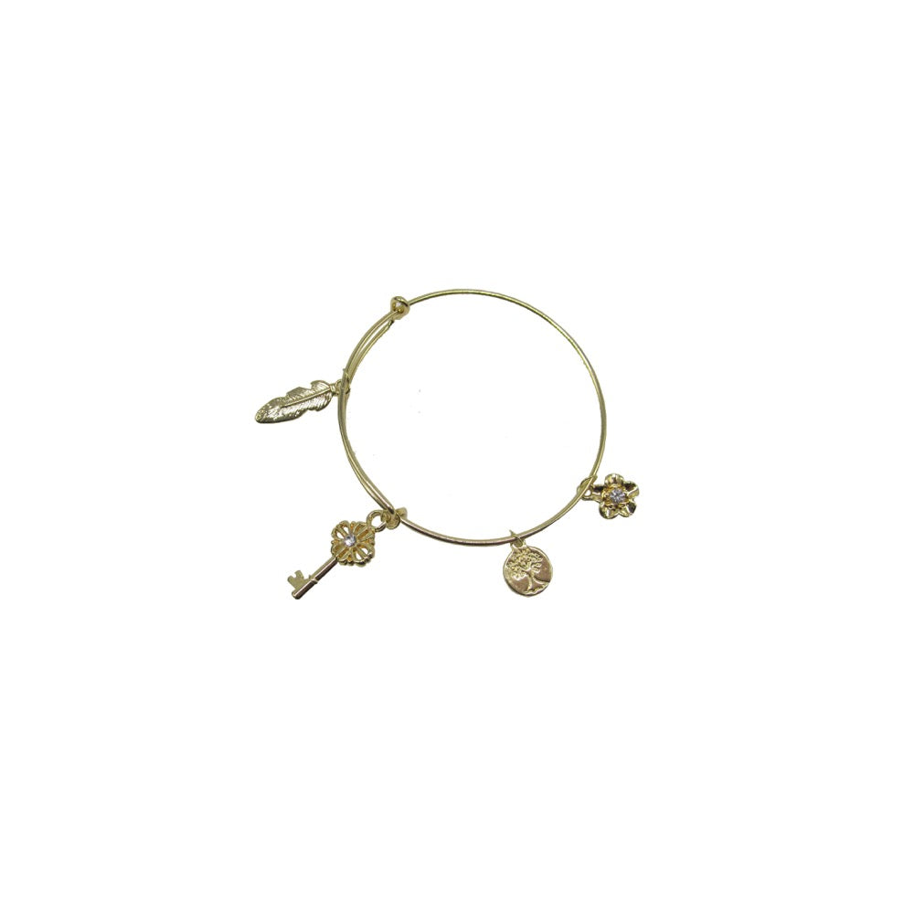 Charm Bangle Gold