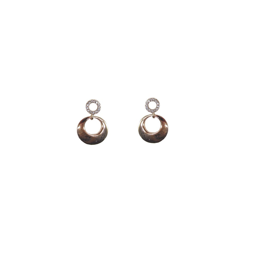 Disc Earring Rose Gold