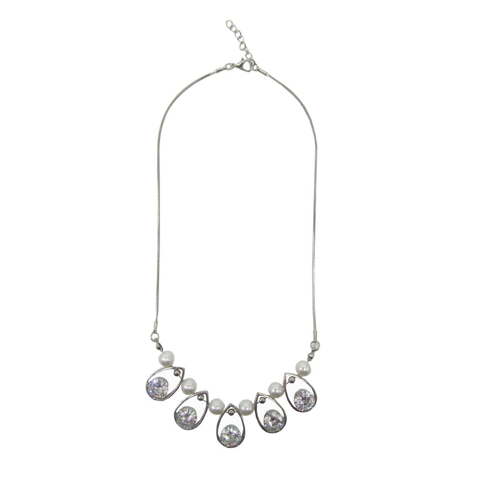 Pearl & Crystal Necklace