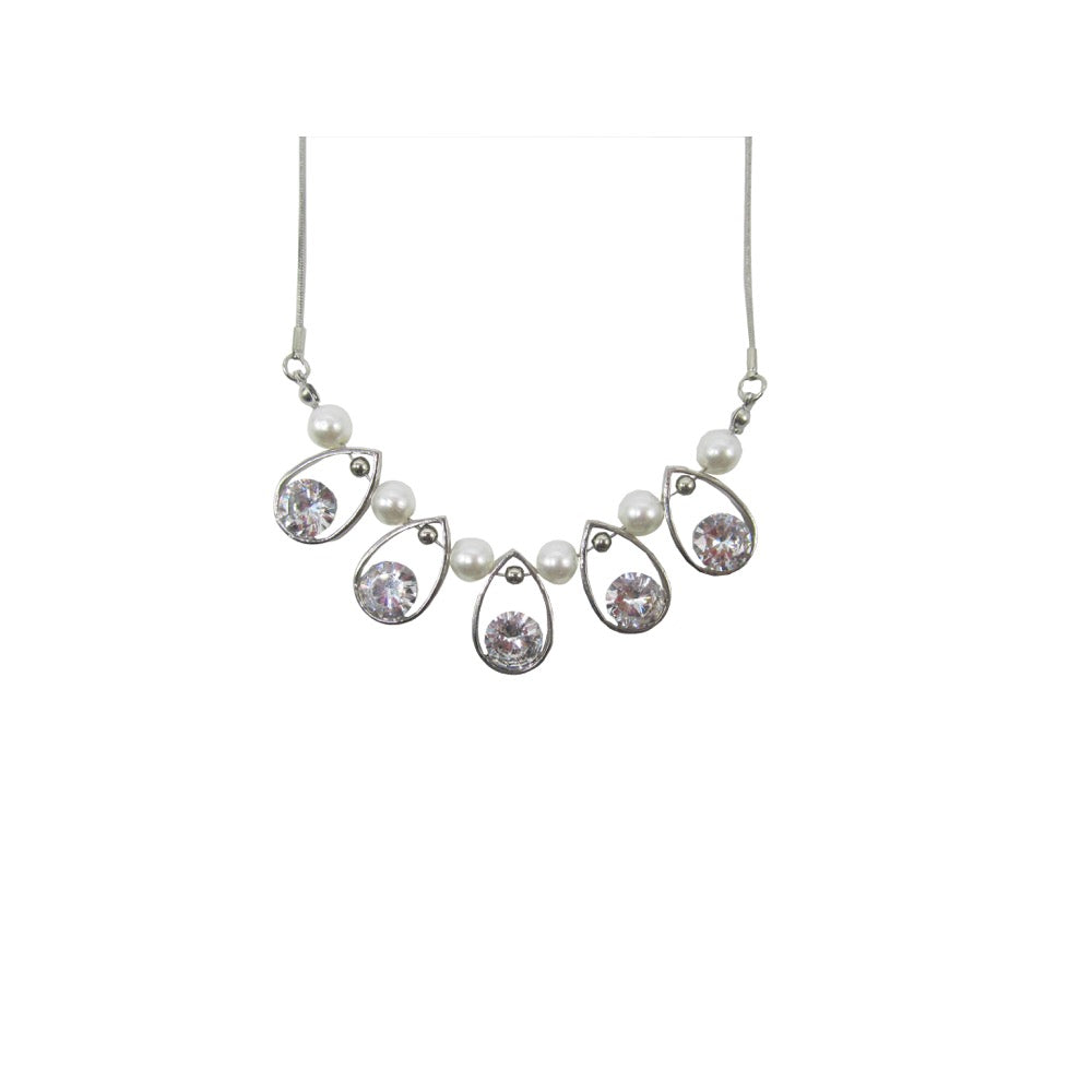 Pearl & Crystal Necklace