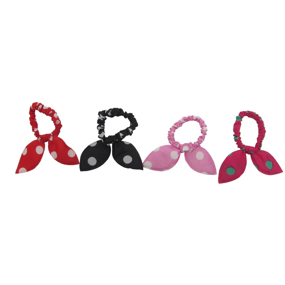 Sparkle 4Pk Bow Detail Elastic