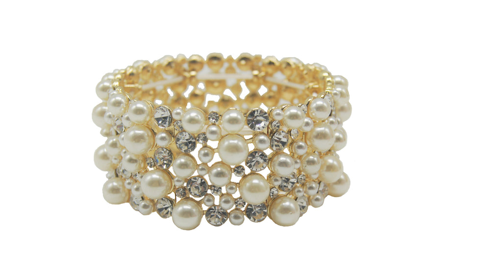 Pearl & Crystal Bracelet