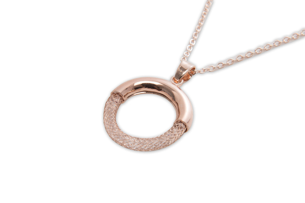 Circle Necklace Rose Gold