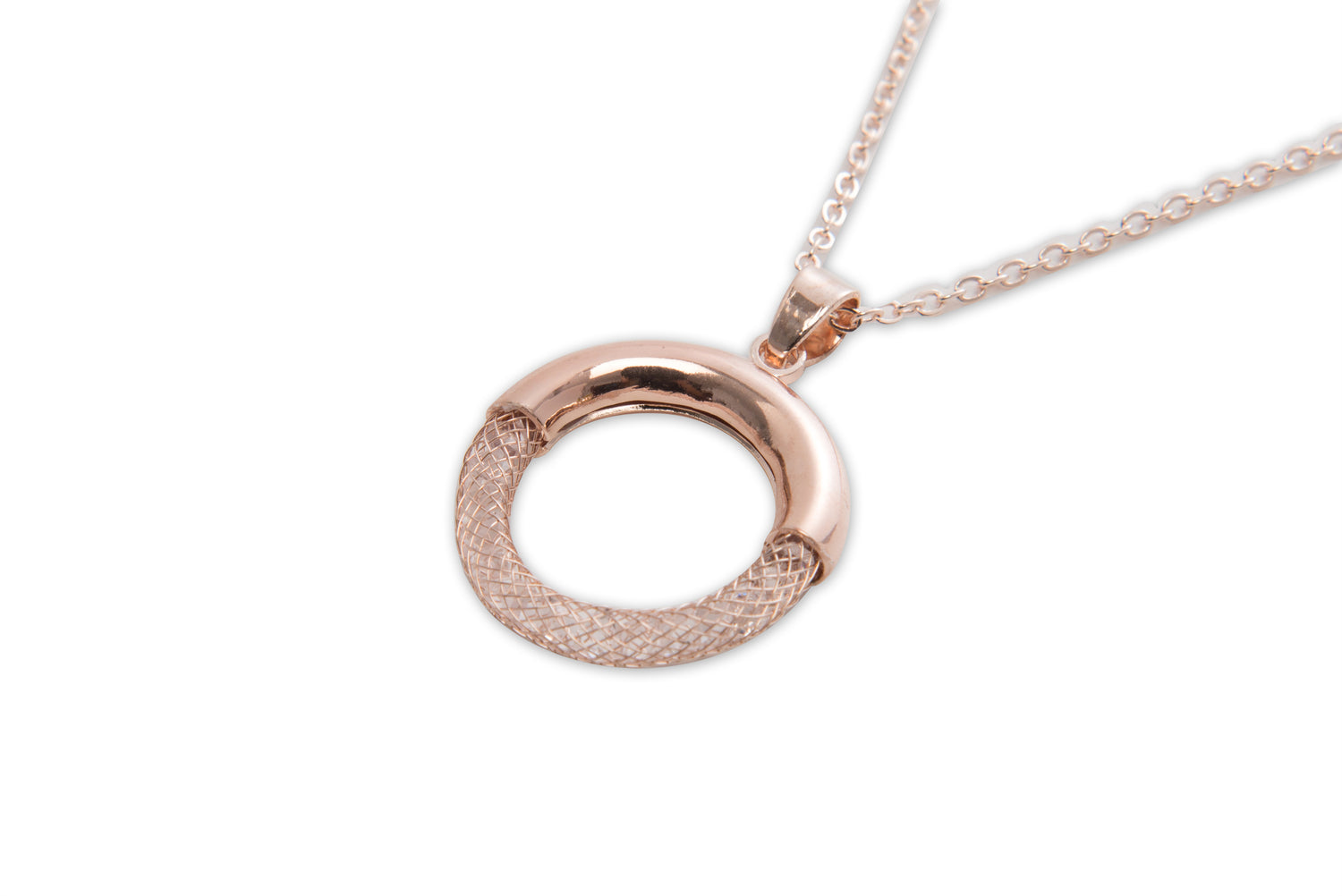 Circle Necklace Rose Gold