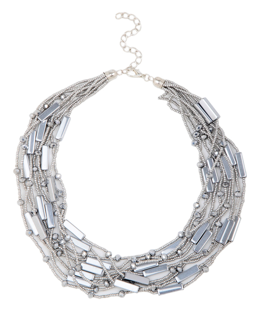 Multi Row Bead Necklace