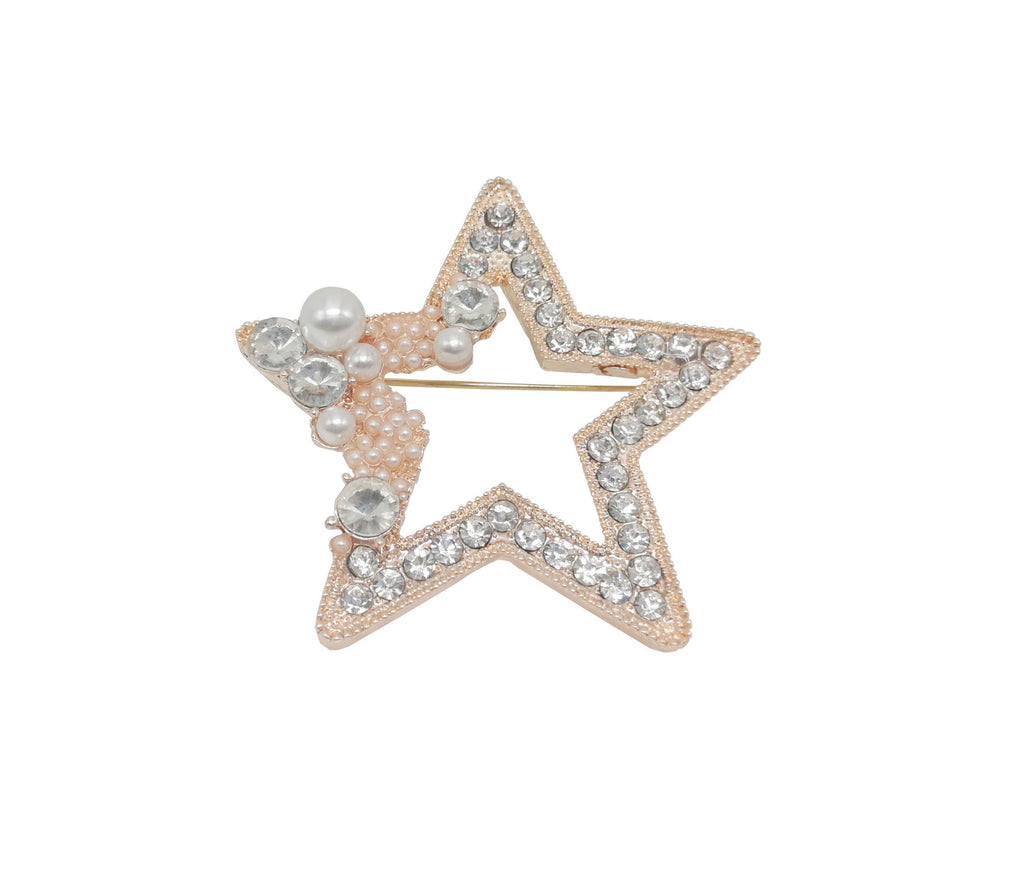 Star Brooch Rose Gold