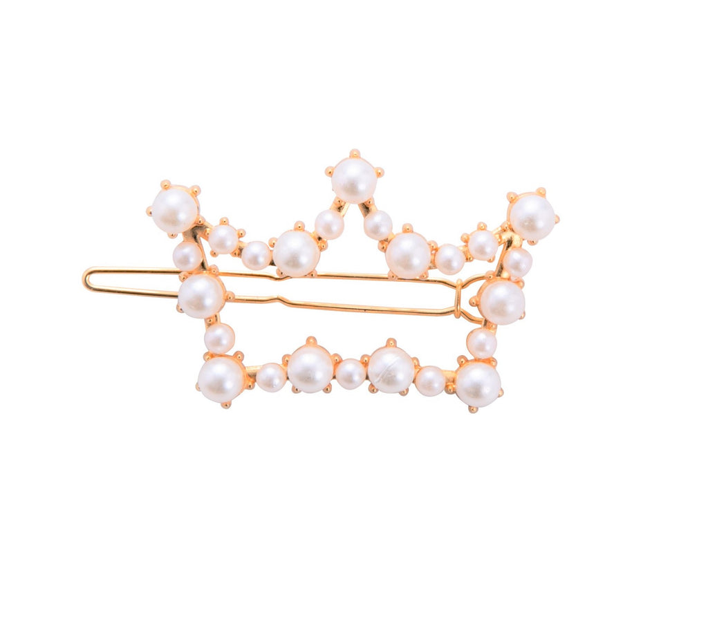 Sparkle Pearl Crown Clip