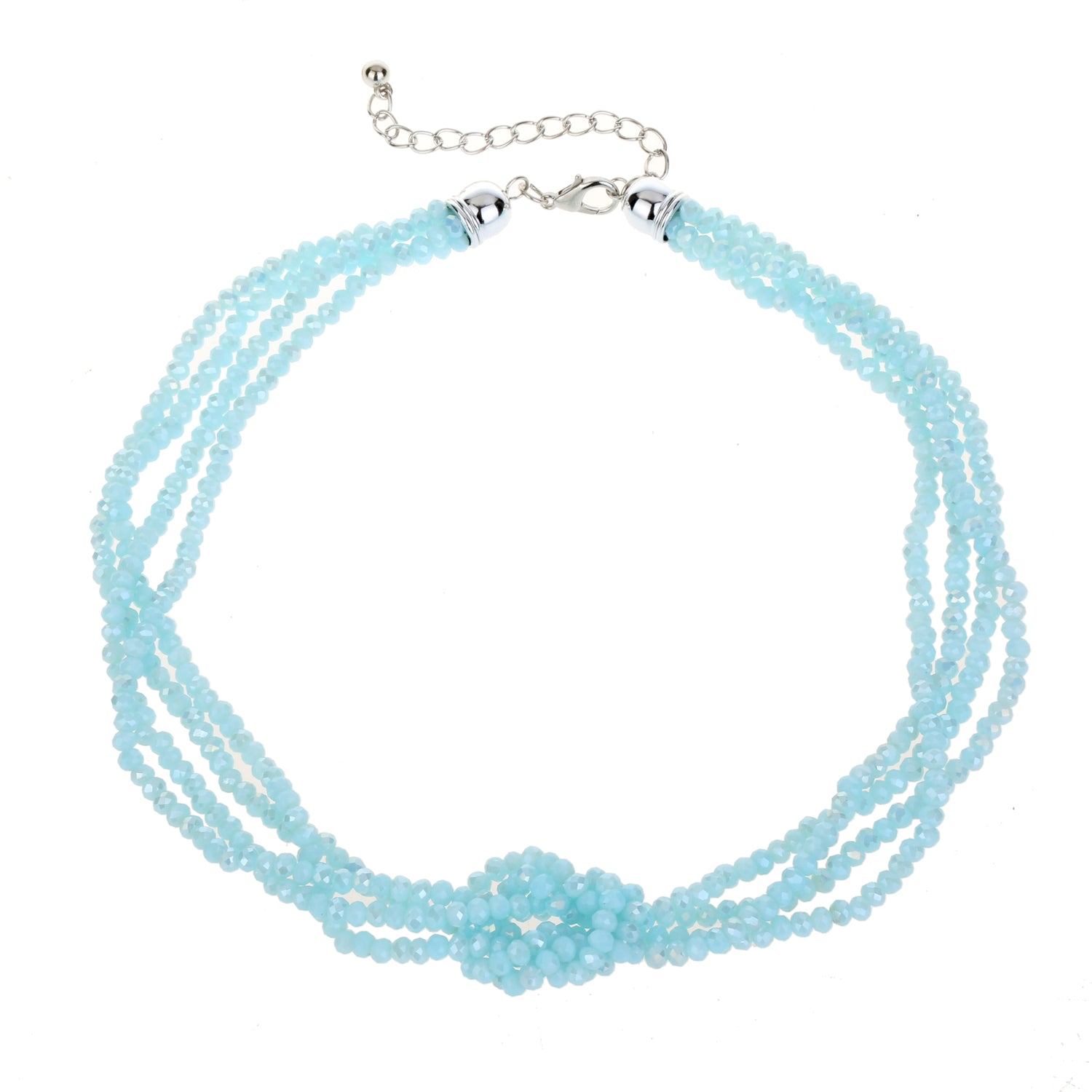 Beaded knot necklace