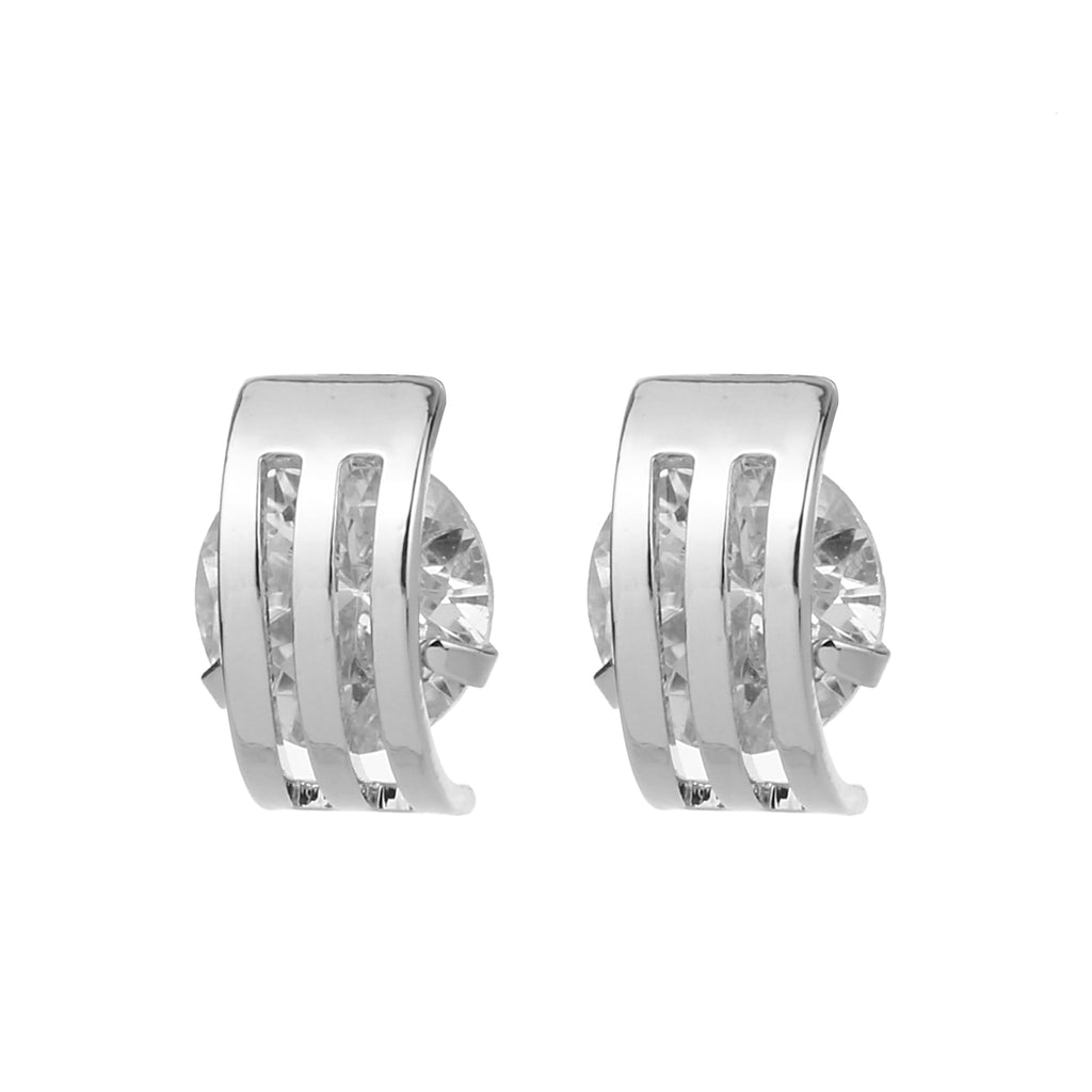 Cubic Zirconia Earring Silver