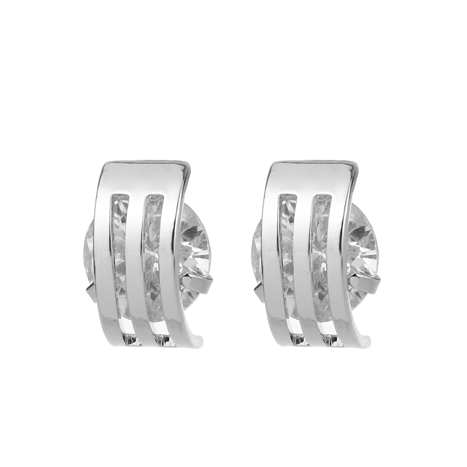 Cubic Zirconia Earring Silver