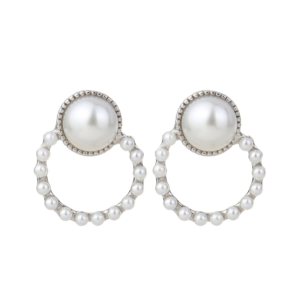 Pearl Round Earring