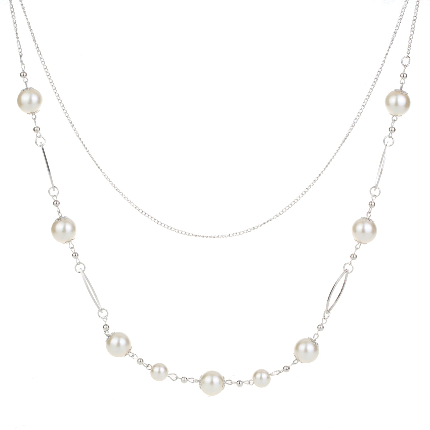 Long Necklace With Pearl Detail