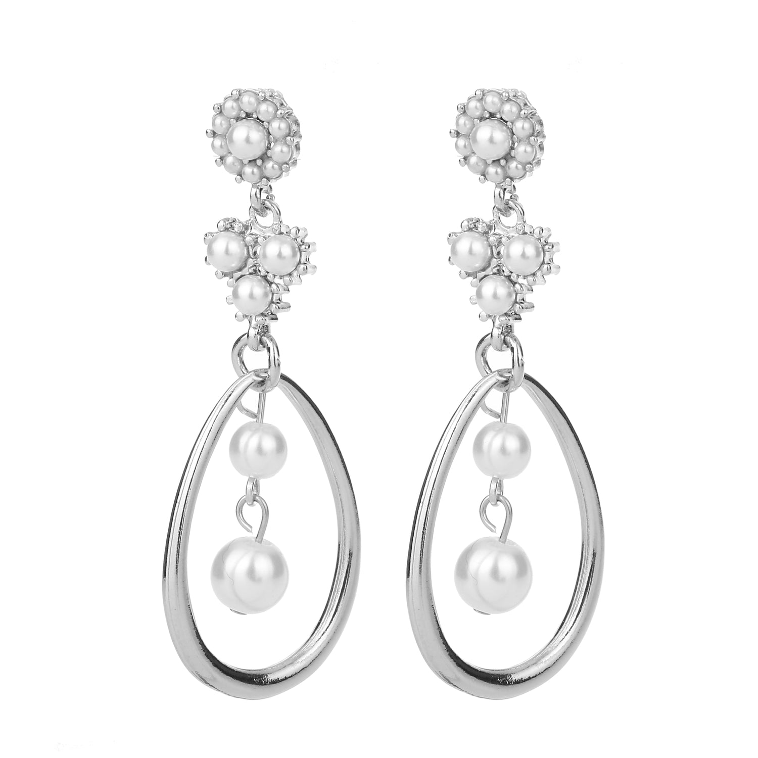 Pearl Drop Earring Silver
