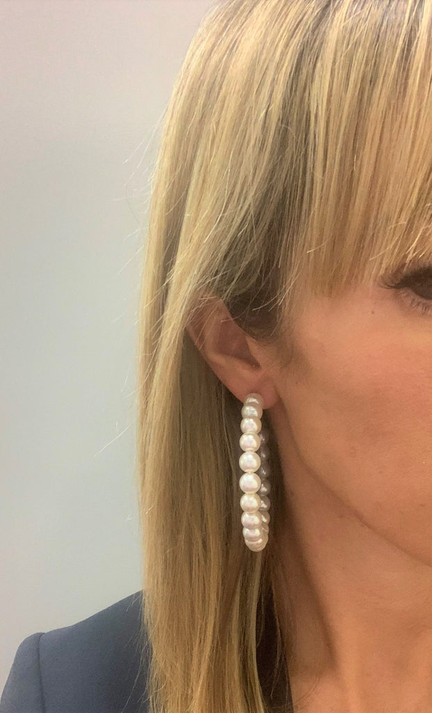Pearl Hoop Earring