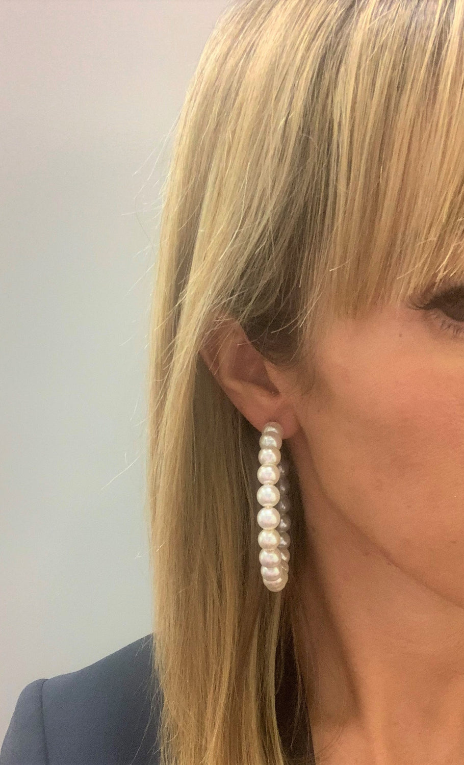 Pearl Hoop Earring