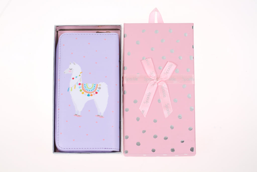 Sparkle Gift Box Wallet Lilac