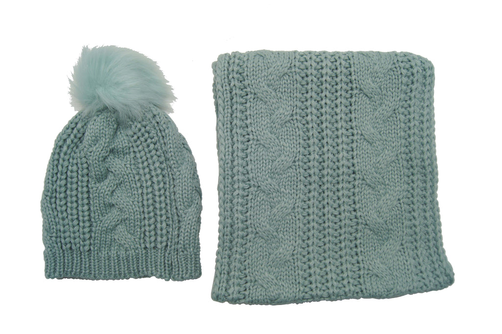 Pulse Gift Box Hat & Scarf Set Green