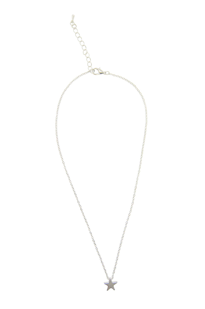 Sparkle Gift Box Star Necklace Silver