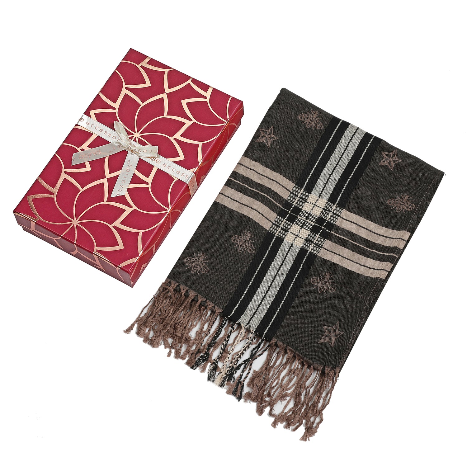 Pulse Gift Box Bee Scarf - Black