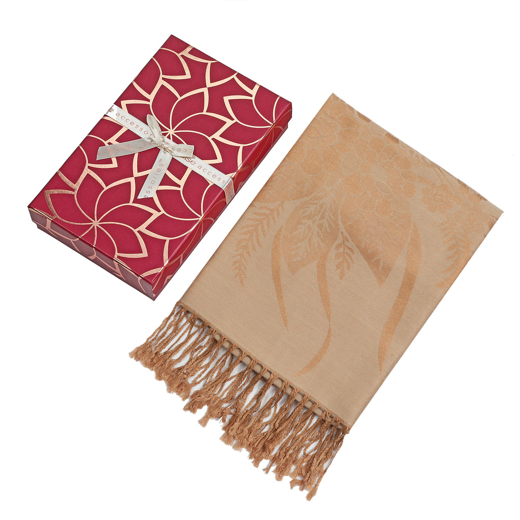 Pulse Gift Box Scarf - Beige