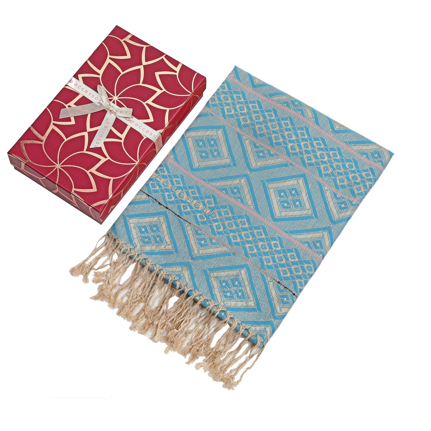 Pulse Gift Box Scarf - Blue