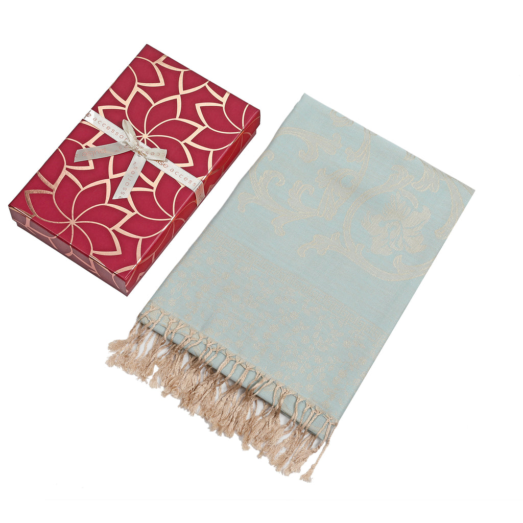 Pulse Gift Box Scarf - Light Blue
