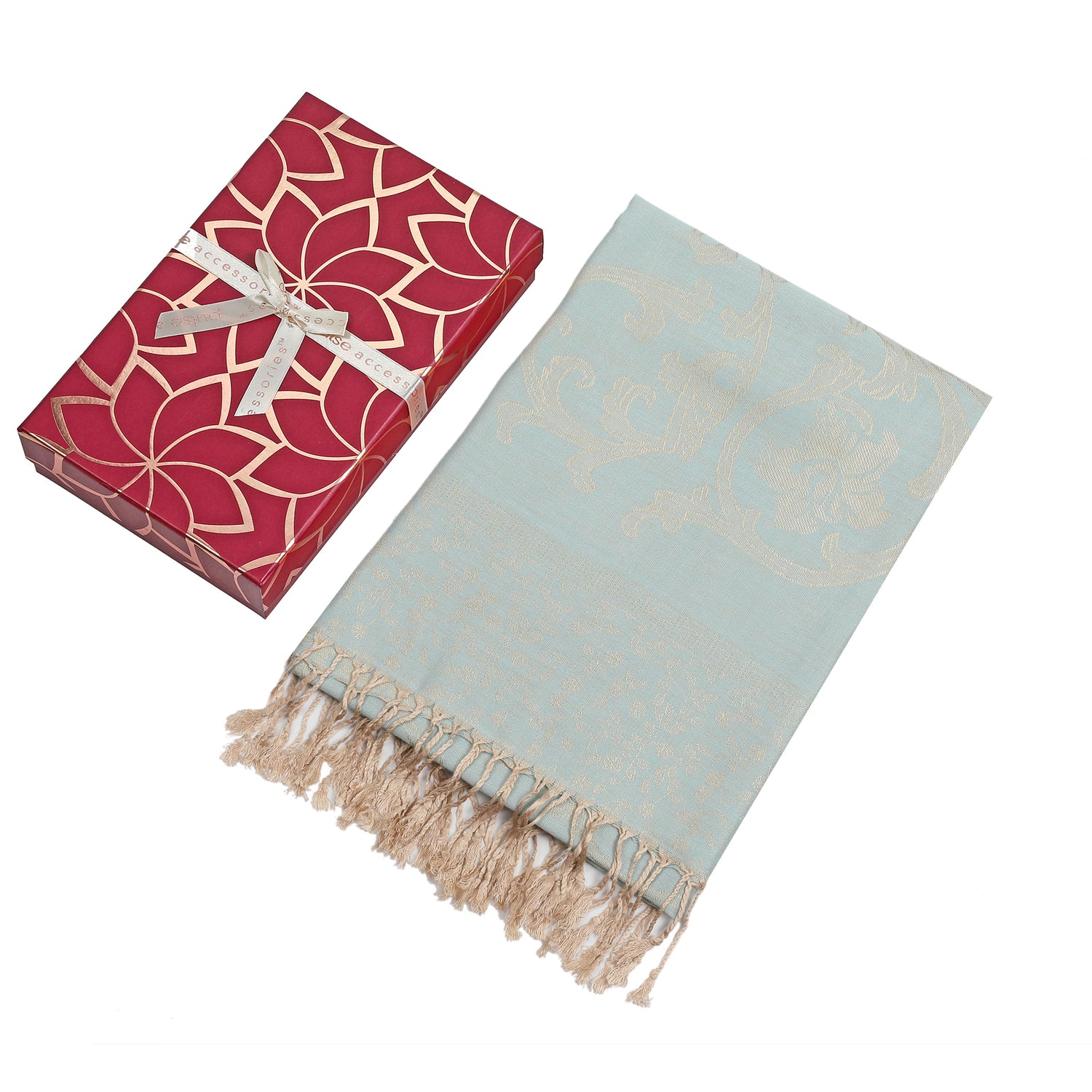 Pulse Gift Box Scarf - Light Blue