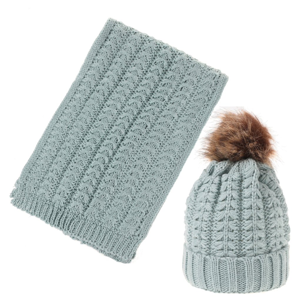 Pulse Gift Box Hat & Scarf Set - Mint