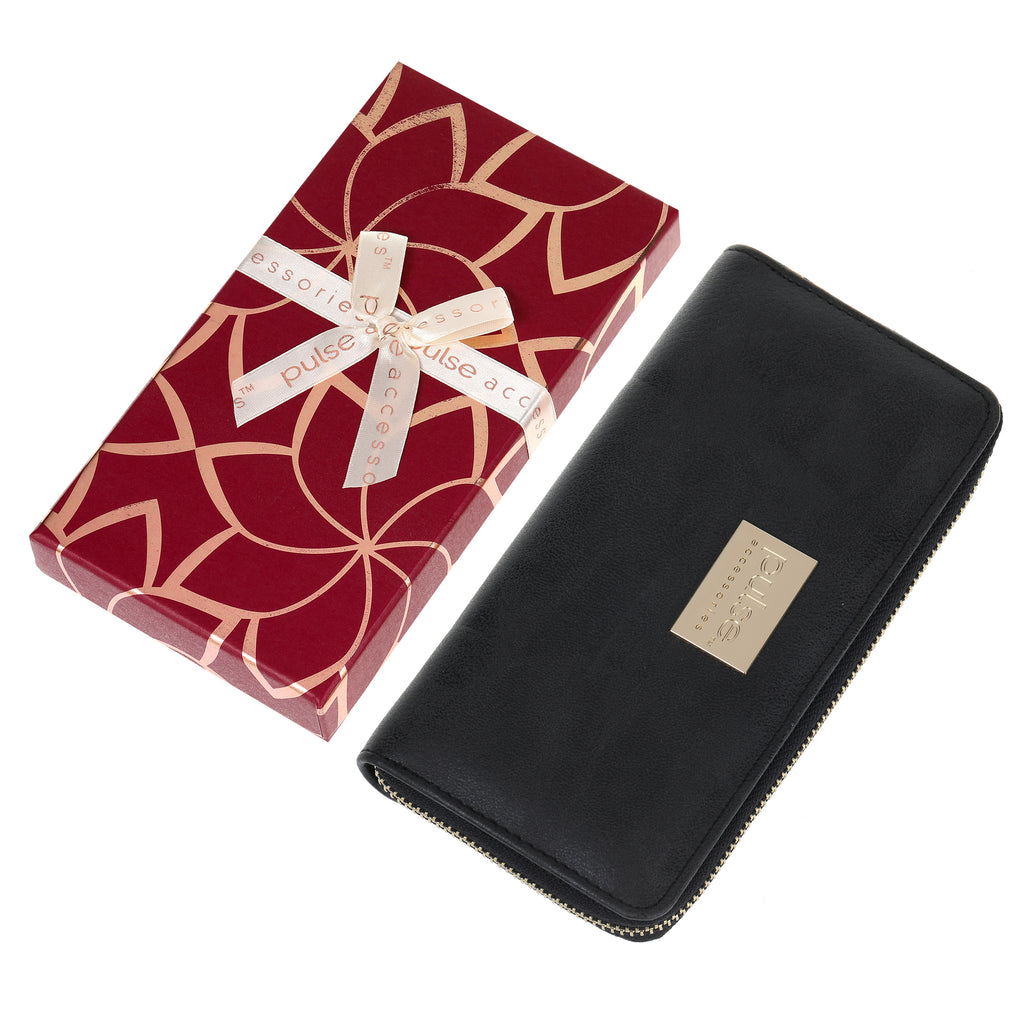 Pulse Ladies Gift Box Wallet - Black