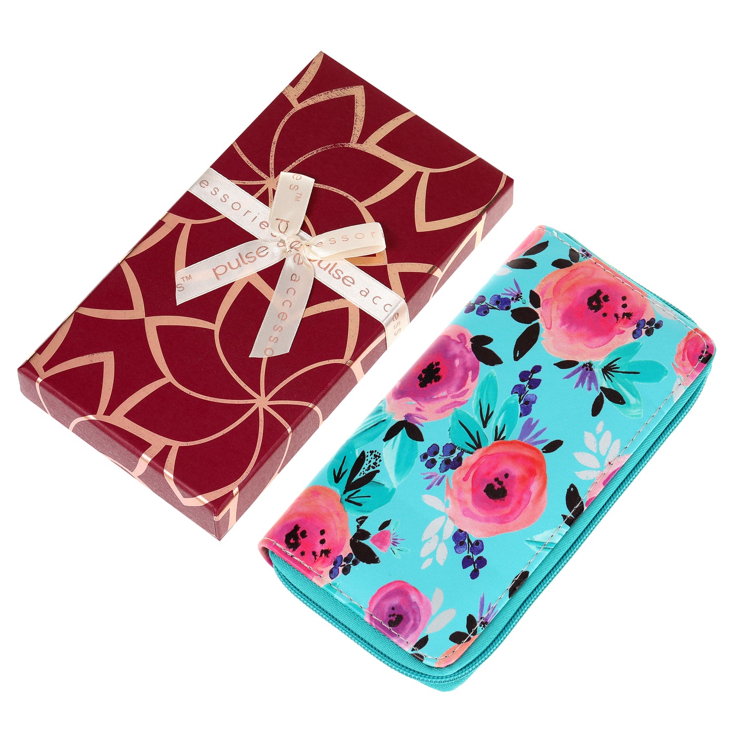 Pulse Ladies Gift Box Wallet - Blue