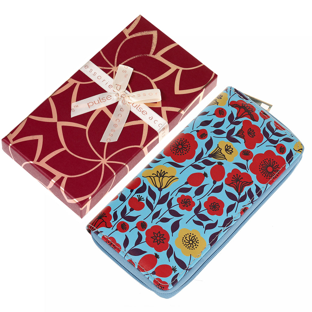 Pulse Ladies Gift Box Wallet - Blue