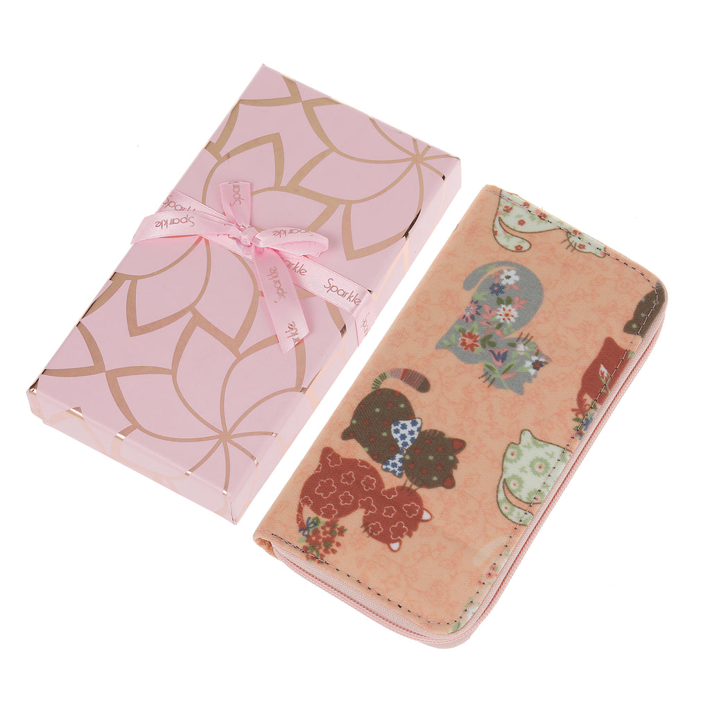 Sparkle Cat Gift Box Wallet - Cat
