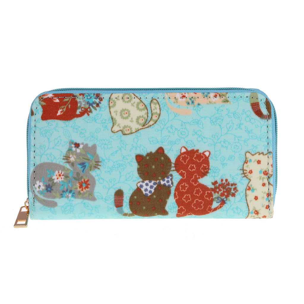 Sparkle Cat Gift Box Wallet - Light Blue