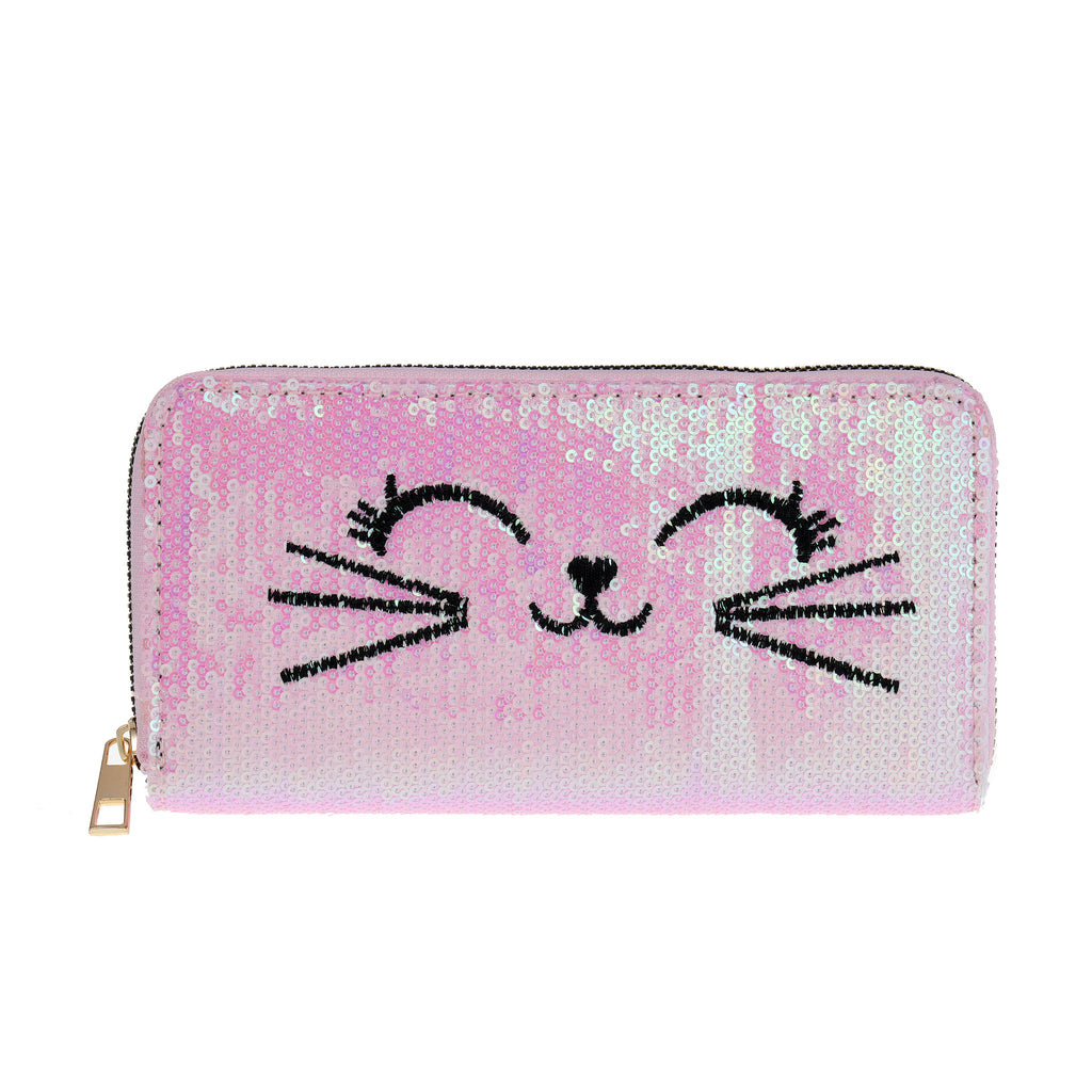 Sparkle Sequin Gift Box Wallet - Light Pink