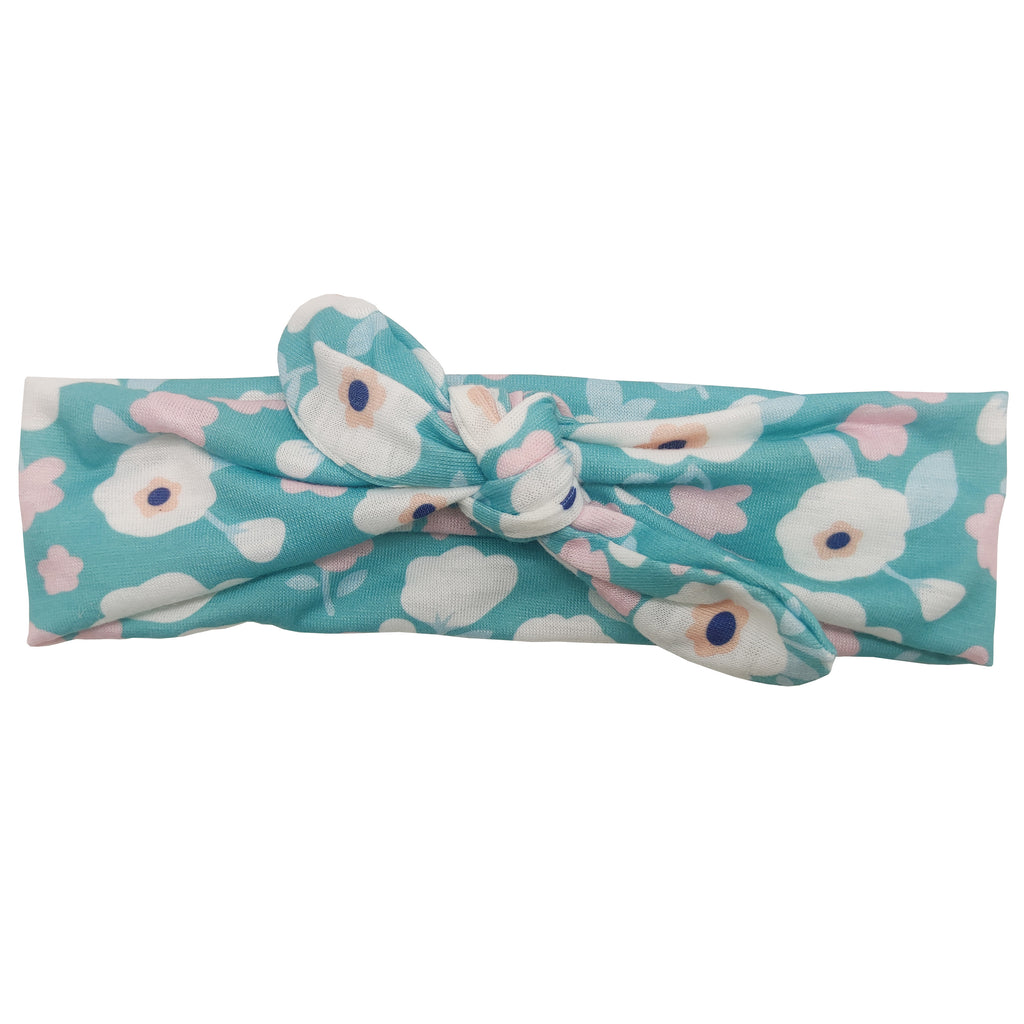 Sparkle Flower Bow Kylie - Blue