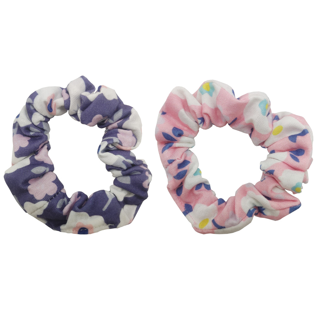Sparkle 2pk Scrunchie - Dark Blue & Pink