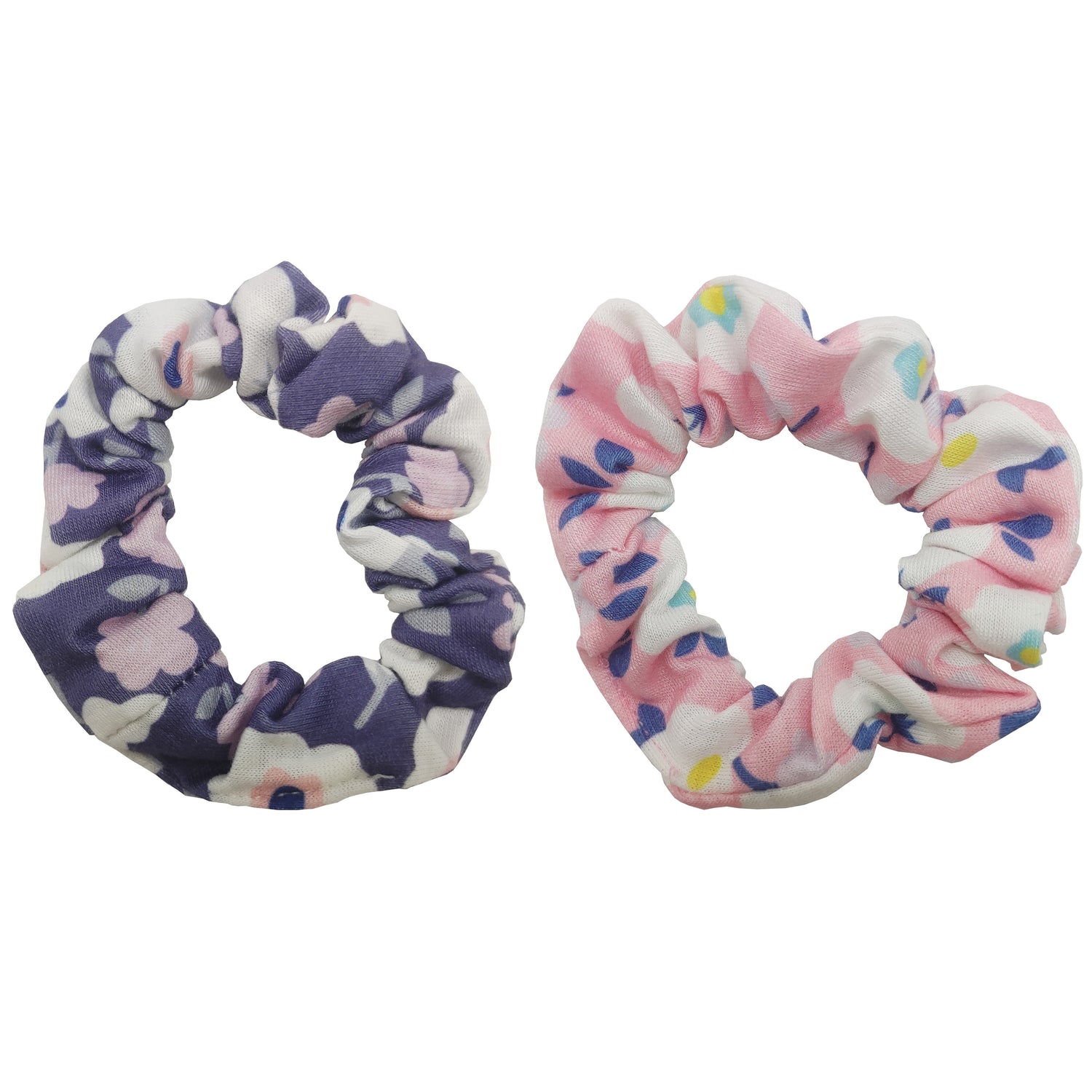 Sparkle 2pk Scrunchie - Dark Blue & Pink