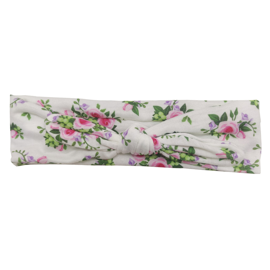 Sparkle Rose Bow Kylie - White