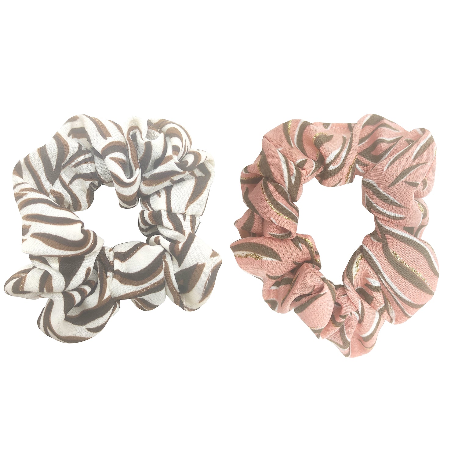 Pulse Professional 2pk Scrunchie - Terracotta & Cream