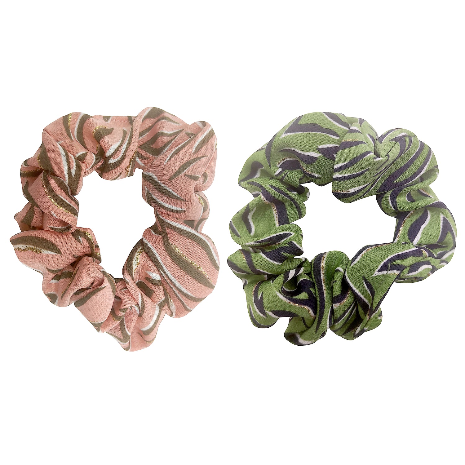 Pulse Professional 2pk Scrunchie - Terracotta & Green