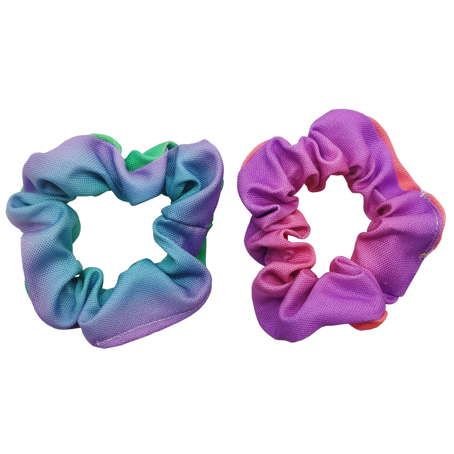 Sparkle 2pk Scrunchie - Purple & Blue