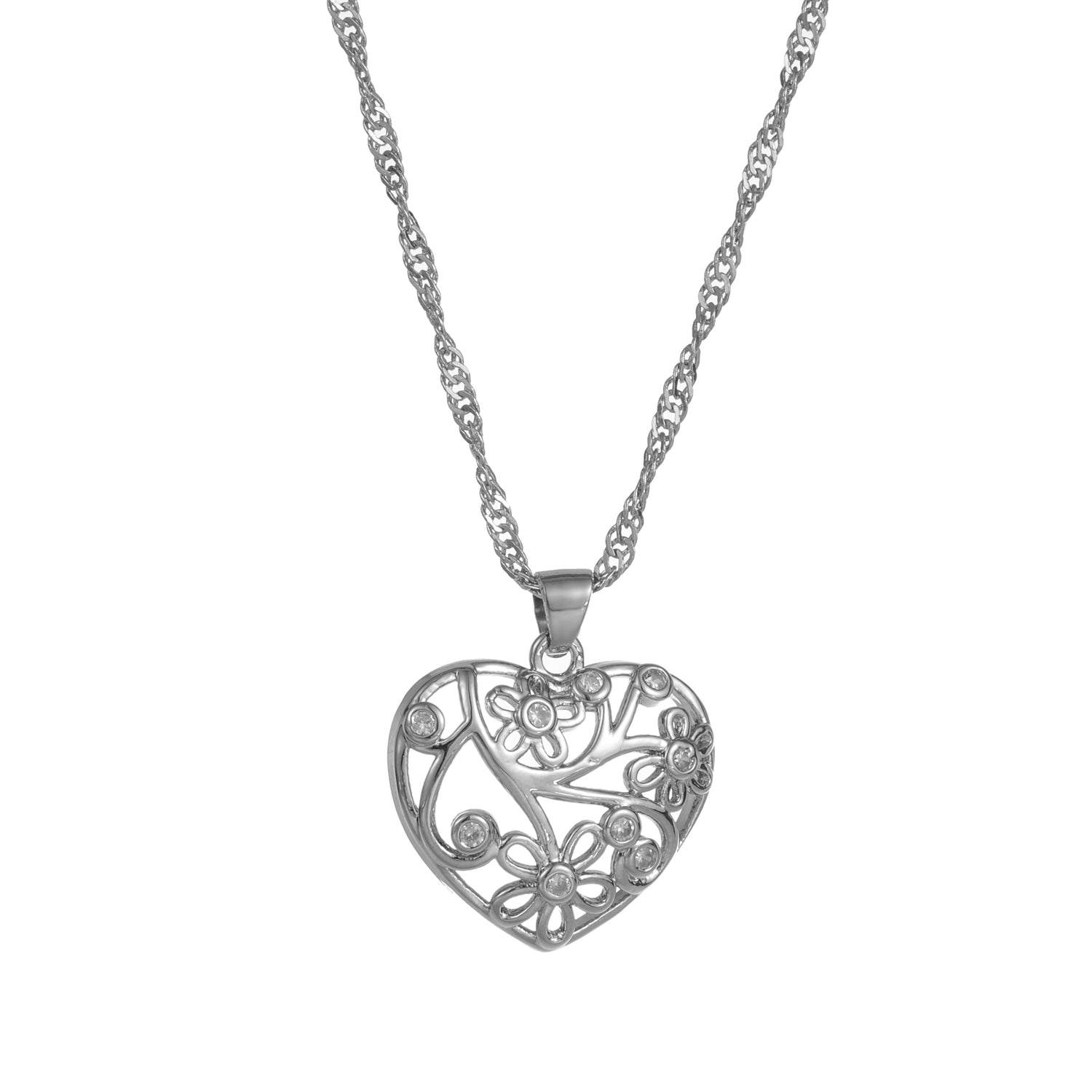 Heart Necklace silver
