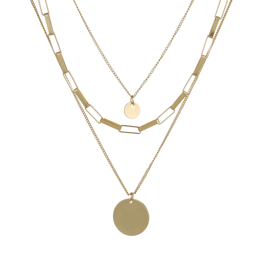 Layered Necklace Gold